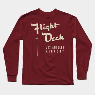 Vintage Fight Deck Los Angeles Airport Long Sleeve T-Shirt